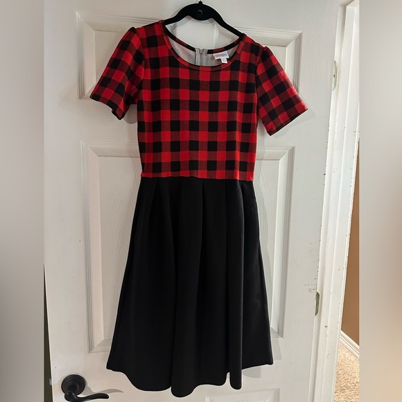 LulaRoe Amelia Plaid Dress, Rare. Size Small. EUC - Picture 1 of 6